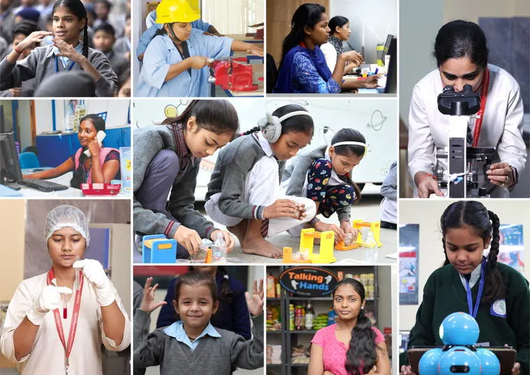 students doing different activity